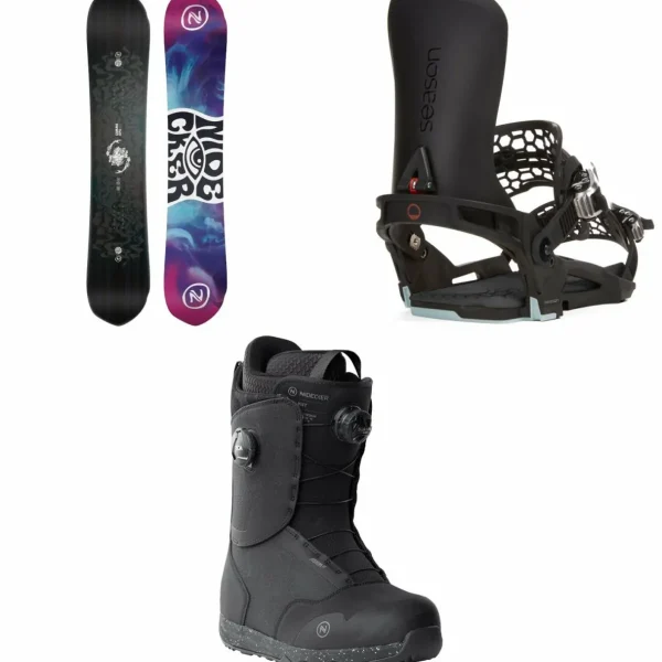 Nidecker Gamma APX Snowboard + Season Universal Snowboard Bindings + Rift Snowboard Boots 2025