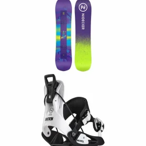 Kids Nidecker Micron Magic Snowboard + Flow Micron Snowboard Bindings - Kids' 2025