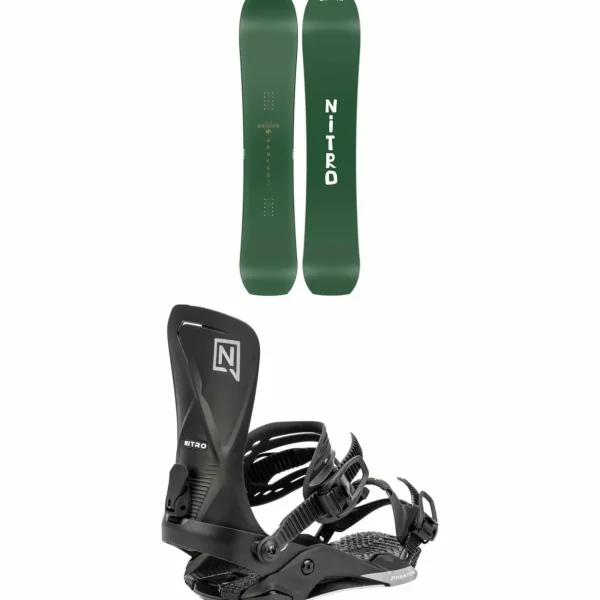 Nitro Banker Snowboard + Phantom Snowboard Bindings 2025