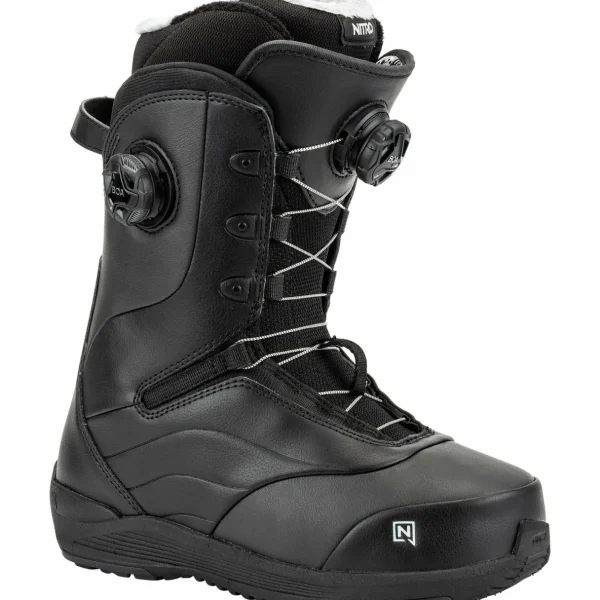 Nitro Fate Snowboard + Poison Snowboard Bindings + Crown Boa Snowboard Boots - Women's 2025