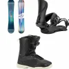 Nitro Lectra Brush Snowboard + Cosmic Snowboard Bindings + Flora Boa Snowboard Boots - Women's 2025
