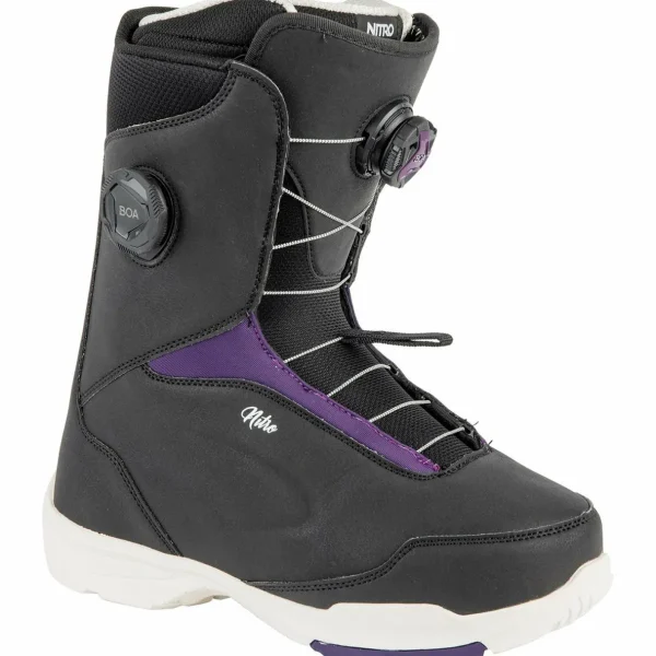 Nitro Mystique Snowboard + Cosmic Snowboard Bindings + Scala Boa Snowboard Boots - Women's 2025