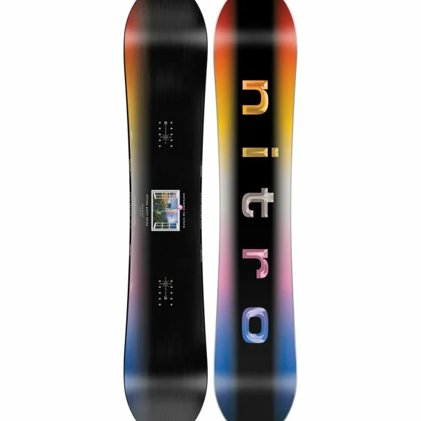 Nitro Optisym Snowboard + One Snowboard Bindings 2025