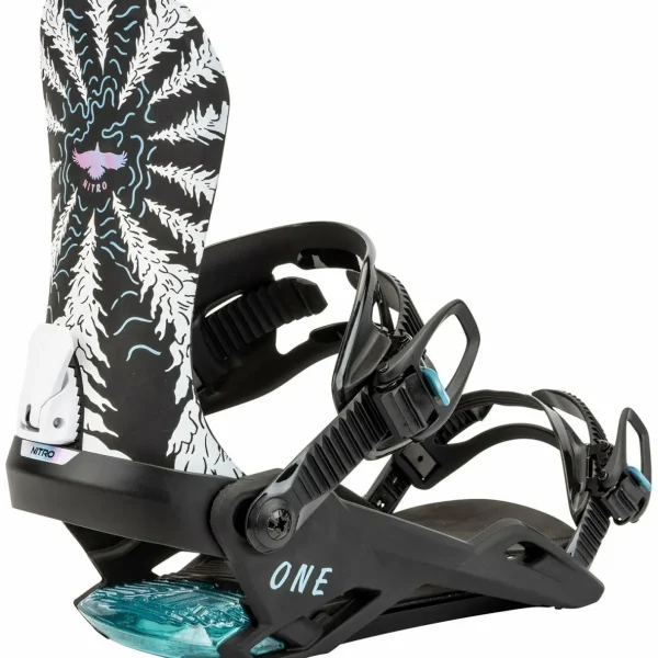 Nitro Optisym Snowboard + One Snowboard Bindings 2025