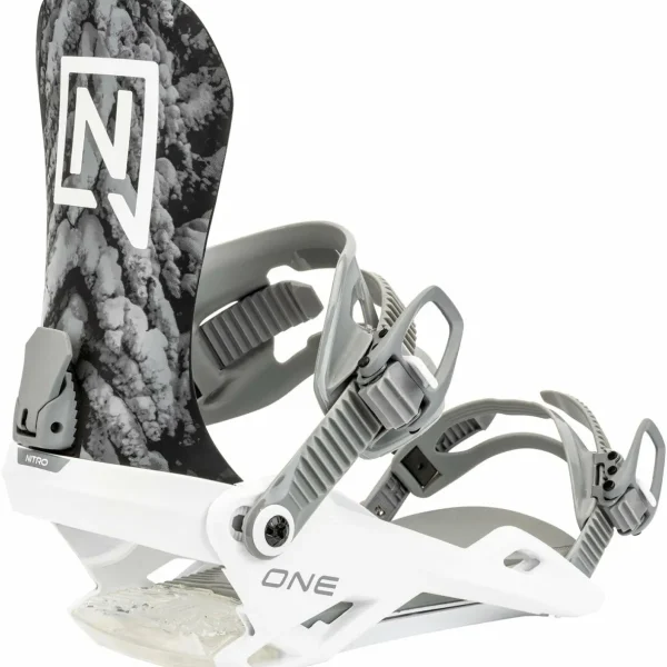 Nitro Optisym Snowboard + One Snowboard Bindings 2025