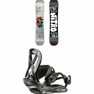 Kids Nitro Ripper Snowboard + Mini Charger Snowboard Bindings - Kids 2025