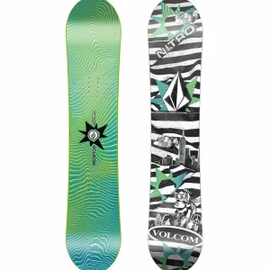 Kids Nitro Ripper x Volcom Snowboard + Mini Charger Snowboard Bindings - Kids 2025