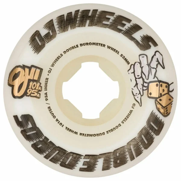 OJ Double Duro White Mini Combo 101a/95a Skateboard Wheels