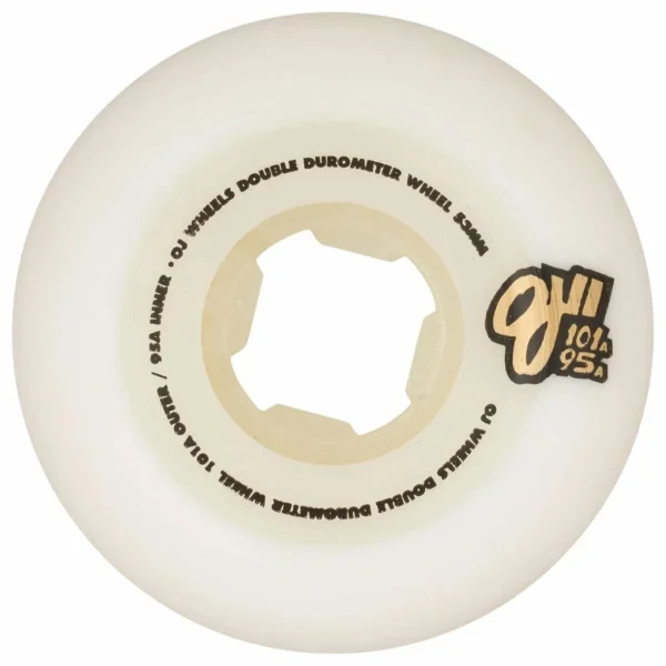 OJ Double Duro White Mini Combo 101a/95a Skateboard Wheels