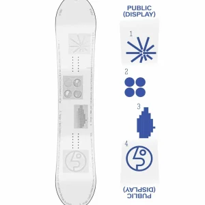 Public Snowboards Display Snowboard + Union Force Classic Snowboard Bindings