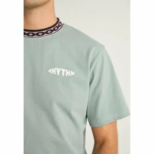 Rhythm Contrast Neckband Short-Sleeve T-Shirt - Men's