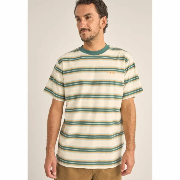 Rhythm Everyday Stripe Short-Sleeve T-Shirt - Men's