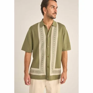 Rhythm Loma Knitted Short-Sleeve Shirt - Men's