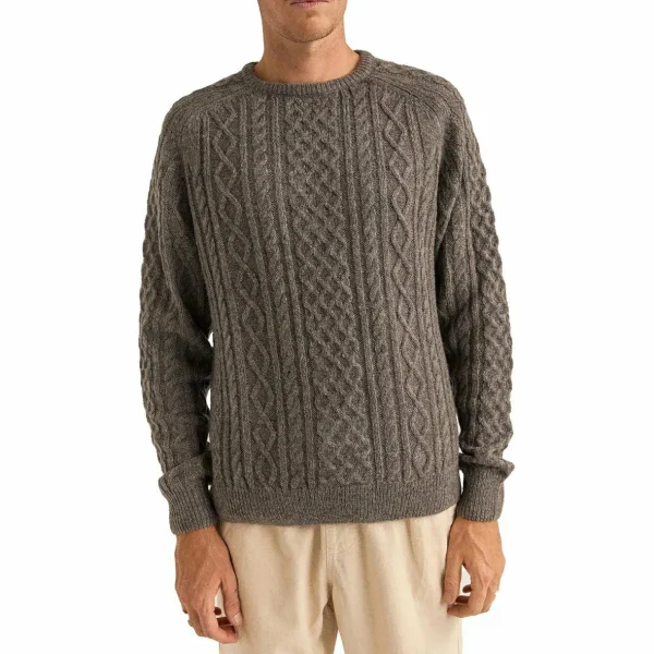 Rhythm Mohair Fishermans Knit Sweater - Men's