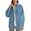 Women Rhythm Oversized Denim Shacket - Women's