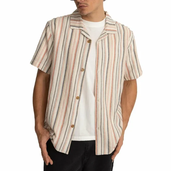 Rhythm Vacation Stripe Short-Sleeve Short - Men's