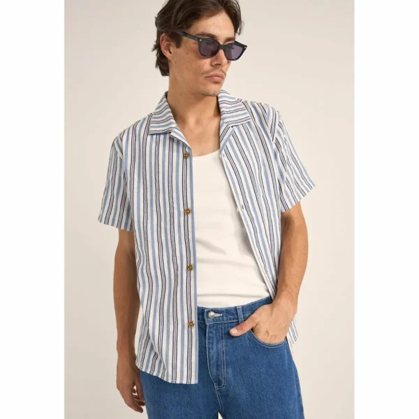 Rhythm Vacation Stripe Short-Sleeve Short - Men's