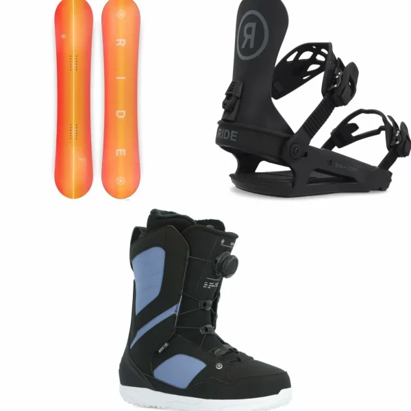 Ride Heartbreaker Snowboard + CL-4 Snowboard Bindings + Sage Snowboard Boots - Women's 2025