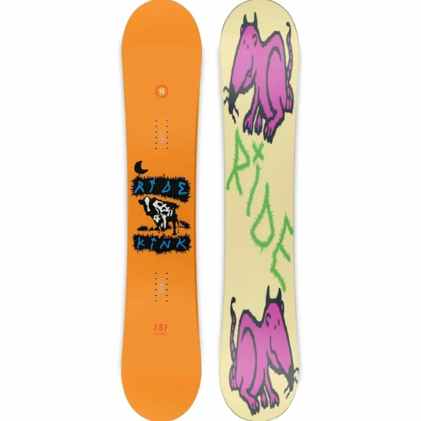 Ride Kink Snowboard + A-6 Snowboard Bindings 2025