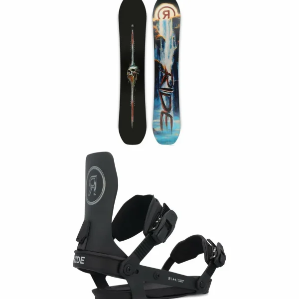 Ride Shadowban Snowboard + A-6 Snowboard Bindings 2025