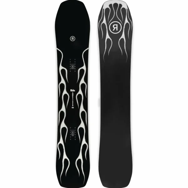 Ride Smokescreen Snowboard + A-6 Snowboard Bindings 2025