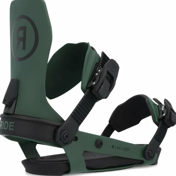 Ride Smokescreen Snowboard + A-6 Snowboard Bindings 2025