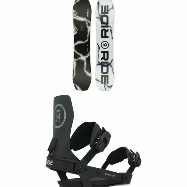 Ride Twinpig Snowboard + A-6 Snowboard Bindings 2025