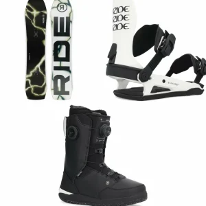 Ride Warpig Snowboard + C-6 Snowboard Bindings + Lasso Boa Snowboard Boots 2025