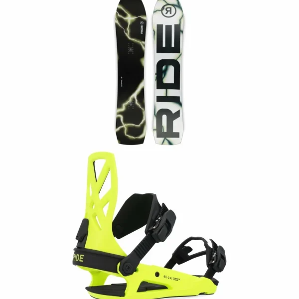 Ride Warpig Snowboard + C-4 Snowboard Bindings 2025