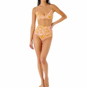Women Rip Curl Afterglow High Waist Cheeky Bikini Bottoms - Women's