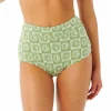 Women Rip Curl Summer Check Jacquard Boyleg Bikini Bottom - Women's