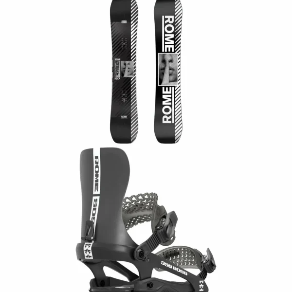 Rome Agent Pro Snowboard + 390 Boss Snowboard Bindings 2025