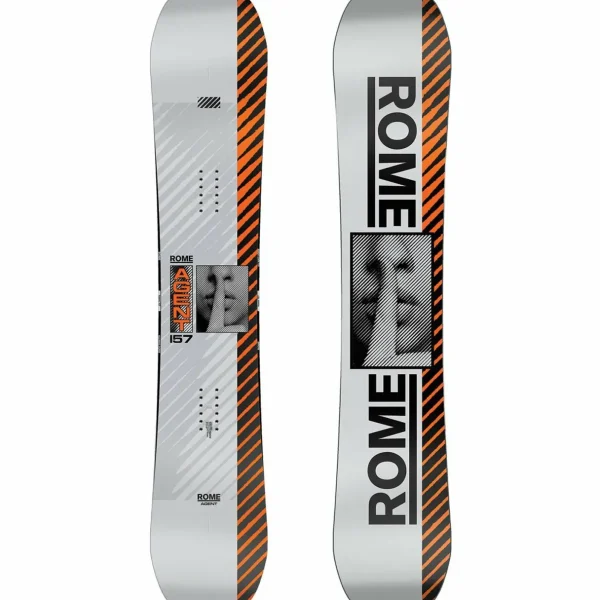 Rome Agent Snowboard + Vice Snowboard Bindings 2025