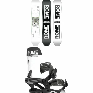 Rome Party Mod Snowboard + Vice Snowboard Bindings 2025