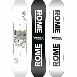 Rome Party Mod Snowboard + Vice Snowboard Bindings 2025