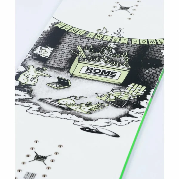 Rome Party Mod Snowboard + Vice Snowboard Bindings 2025