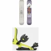 Rome Stale Crewzer Snowboard + 390 Boss Snowboard Bindings 2025