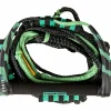 Ronix 11" Surf Handle + 30 ft 4-Section Spinner Silicone Surf Rope