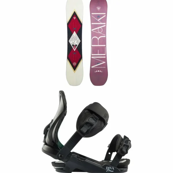 Rossignol Meraki Snowboard + Diva Snowboard Bindings - Women's 2025