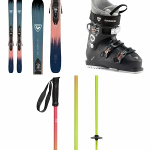 Rossignol Rallybird Soul Pro Skis + XP 10 Bindings + Kelia 50 Ski Boots - Women's + evo Merge Ski Poles 2025