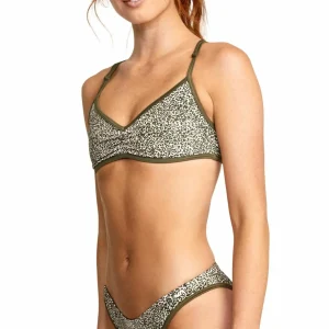 Women RVCA Blocked Bralette Bikini Top - Women's