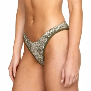 Women RVCA Blocked Hi Leg Bikini Bottoms - Women's