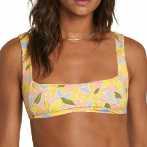 Women RVCA Sunkissed Square Neckline Bralette Swim Top - Women's