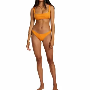 Women RVCA Shimmer Square Bikini Top - Women's