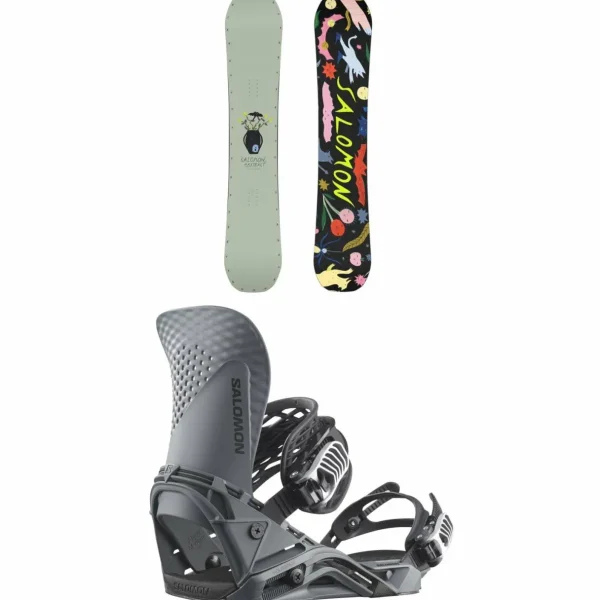 Salomon Abstract Snowboard + Hologram Snowboard Bindings 2025