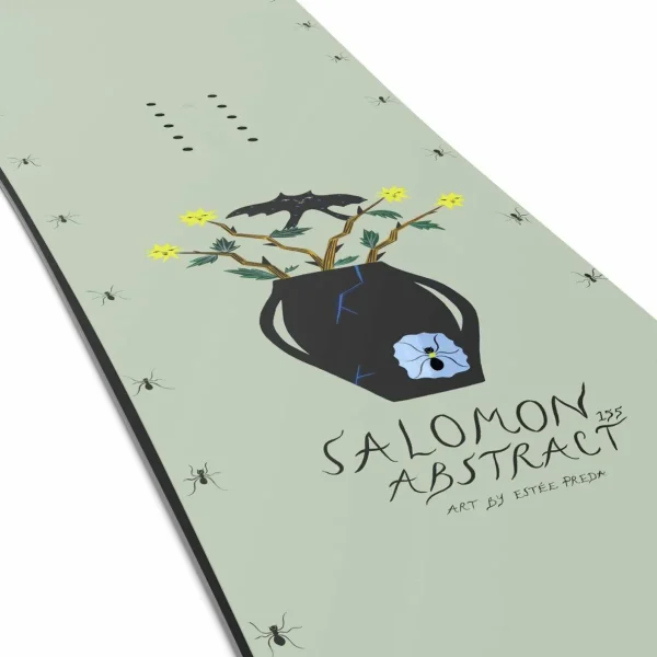 Salomon Abstract Snowboard + Hologram Snowboard Bindings 2025