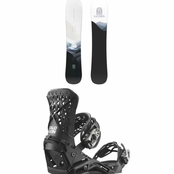Salomon Bellevue Snowboard + Highlander Snowboard Bindings - Women's 2025
