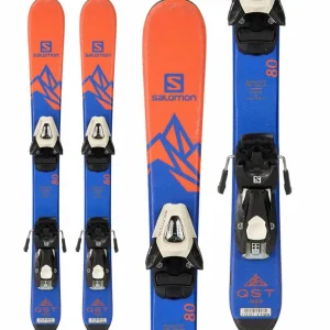 Kids Salomon Q-Max Jr Skis + ETK5 Bindings - Kids' 2018 - Used