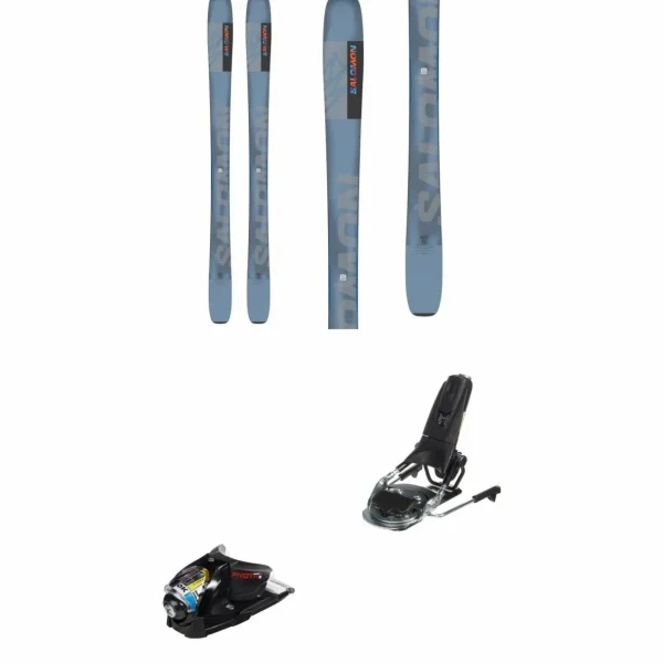 Salomon QST 92 Skis + Look Pivot 14 GW Ski Bindings 2025
