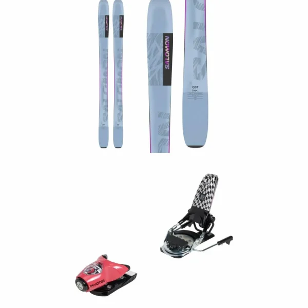Salomon QST Lux 92 Skis - Women's + Look x evo Pivot 15 GW Ski Bindings 2025